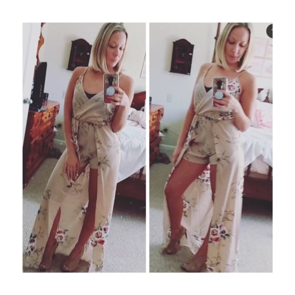 BOHO maxi dress with shorts